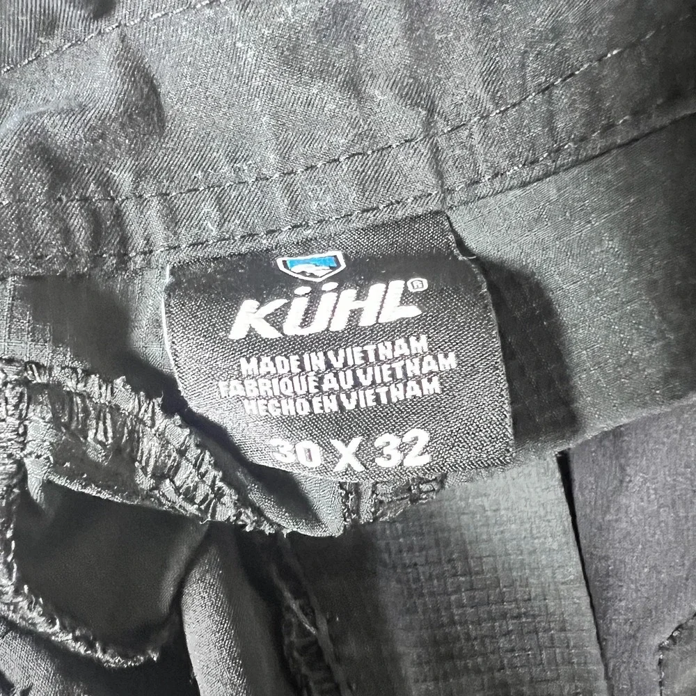Kuhl Silencr Pants Mens 30x32 Black Ripstop Articulated Knee Outdoors Hiking